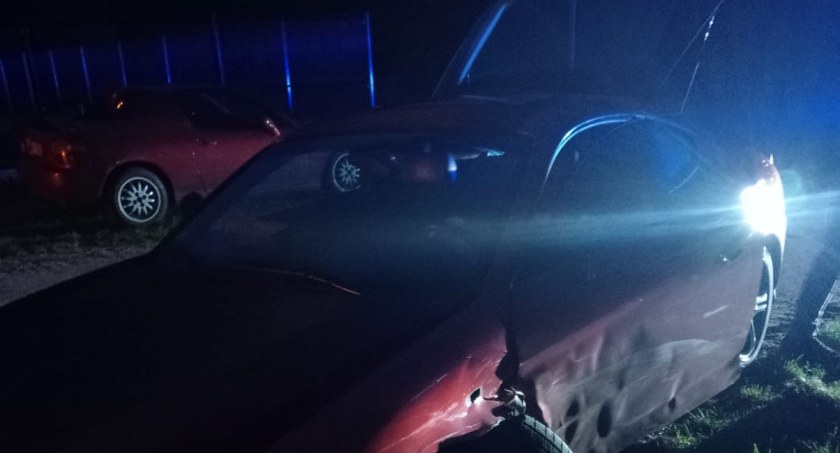 26-letni kierowca audi w swoim organizmie miał 2 promile alkoholu/zdjęcie: KPP Wyszków