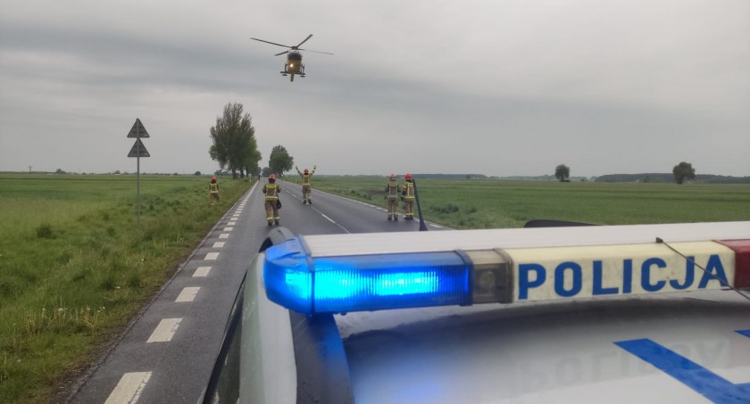 Do szpitala LPR została przetransportowana jedna osoba/zdjęcie: KPP Wyszków