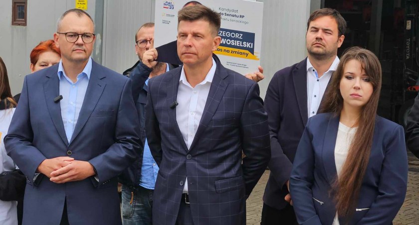Ryszard Petru gościł w Wyszkowie na zaproszenie burmistrza Grzegorza Nowosielskiego.