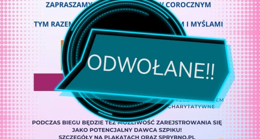 Charytatywne bieg odwołany. / Zdjęcie: organizatorzy 
