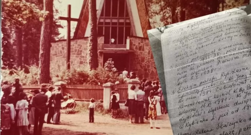 14 listopada 1981 ks. Bp Bogdan Sikorski konsekrował kościół w Rybienku Leśnym. / Zdjęcie: Fb Parafia Matki Bożej Królowej Polski Wyszków Rybienko Leśne