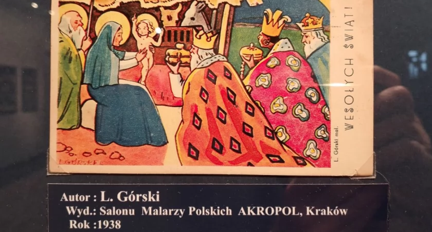 Wystawa archiwalnych pocztówek. / Zdjęcie: WOK Hutnik