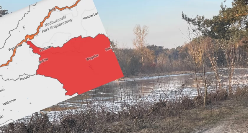Prognozy IMGW wskazują na drugi i trzeci poziom zagrożenia hydrologicznego. / Zdjęcie: wdi24.pl; zrzut ekranu IMGW