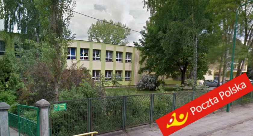 Oddział poczty tymczasowo w SP nr 3. / Zdjęcie: screen Google Earth; fb Poczta Polska