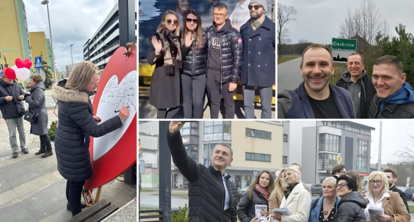 Kampania trwa też w mediach społecznościowych. / Zdjęcia: fb komitetów i kandydatów; red. 