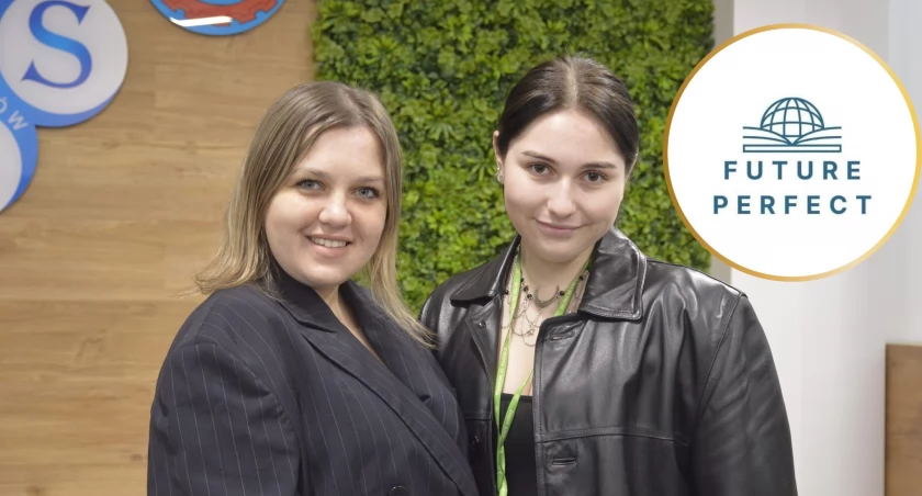 W ramach Ogólnopolskiej Olimpiady uczniowie Zespołu Szkół nr 3 w Wyszkowie realizują projekt Future Perfect. Jednym z gości była Grammar Mamma, która wygłosiła inspirującą mowę motywacyjną o wychodzeniu ze strefy komfortu i przełamywaniu barier językowych. / Zdjęcie: Fb Future Perfect