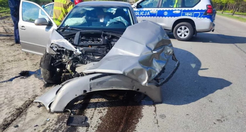 Przyczyną zdarzenia było nieustąpienie pierwszeństwa przejazdu. / Zdjęcie: KPP w Wyszkowie