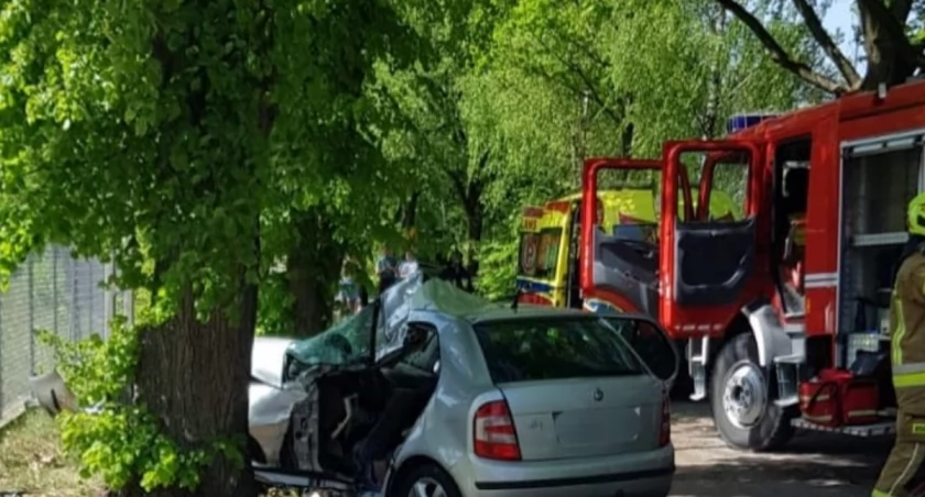 W miejscowości Chrzczanka Folwark doszło do śmiertelnego wypadku. / Zdjęcie: KPP w Wyszkowie 