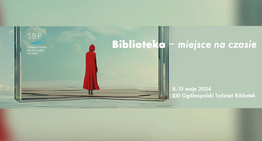  Tydzień Bibliotek jest realizowany od 8 do 15 maja. / Autor plakatu: Łukasz Chmielewski
