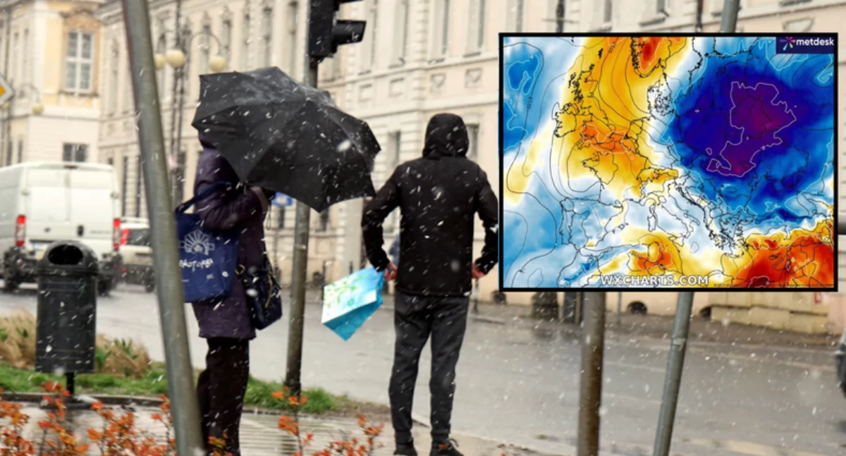 Pogoda, Zimowa Chłód przymrozki śnieg Polsce - zdjęcie, fotografia