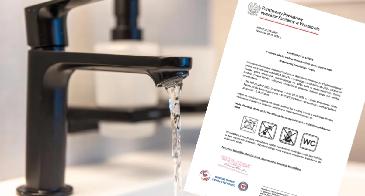 Brańszczyk znów z problemem bakterii w wodzie. Sanepid wykrył skażenie na ujęciu Poręba