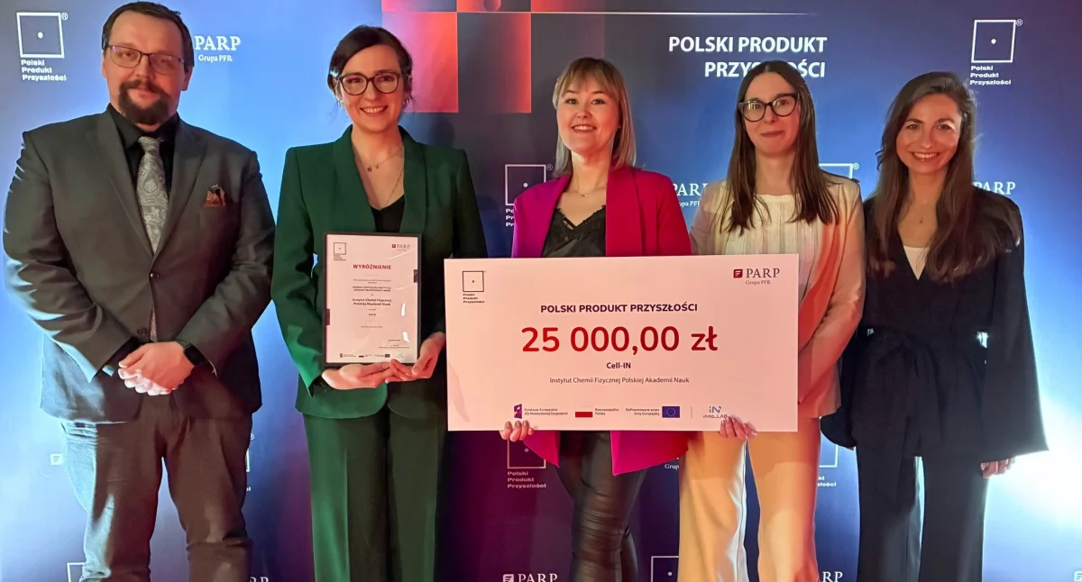 To prestiżowe wyróżnienie trafia do zespołów, które tworzą technologie z realnym potencjałem rynkowym – zarówno w Polsce, jak i globalnie. / Zdjęcie: Fb Cell -IN