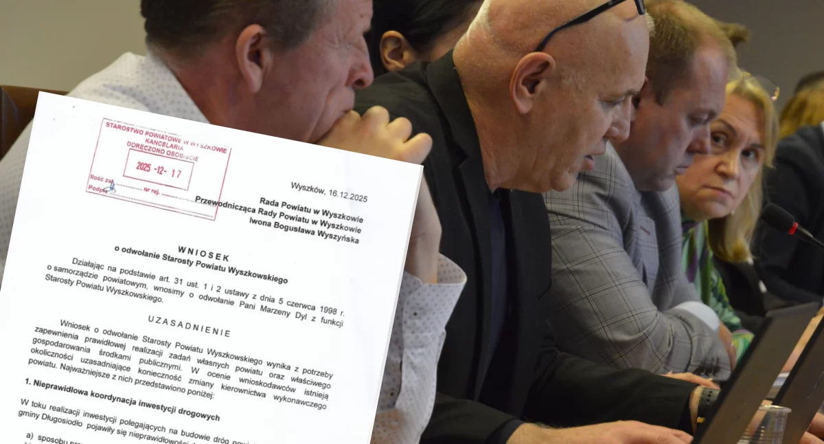 Z dokumentu wynika, że wniosek oparto na czterech głównych obszarach zarzutów, które – zdaniem wnioskodawców – podważają sposób sprawowania funkcji przez starostę. / Zdjęcie: arch. wdi24.pl 