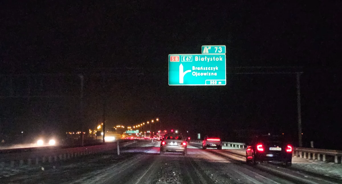 Pogoda, Paraliż Wyszkowem Śnieżyca spowolniła - zdjęcie, fotografia