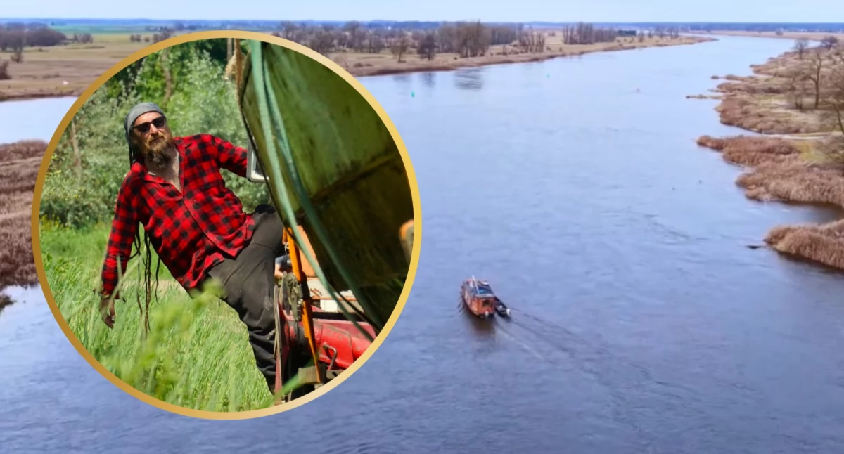 To właśnie w Rybienku Leśnym, wiosną rozpoczęła się budowa krypy Dzikość. Przez trzy miesiące łódź powstawała pod kierownictwem szkutnika Dominika Wichmana, przy udziale wielu osób. / Zdjęcia: Fb Michał Zygmunt autorstwa Ewy Drewniak 