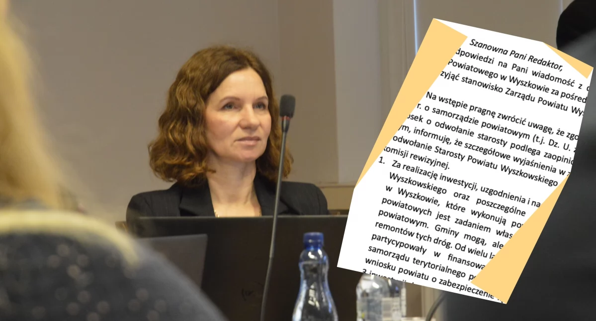 W pisemnej odpowiedzi przesłanej do redakcji starosta nie pozostawia wątpliwości co do swojej oceny wniosku. / Zdjęcie: arch. wdi24.pl / fragment pisma do redakcji 