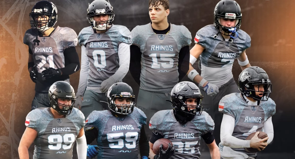 Szczęśliwa ósemka. / Zdjęcie: Rhinos Wyszków 