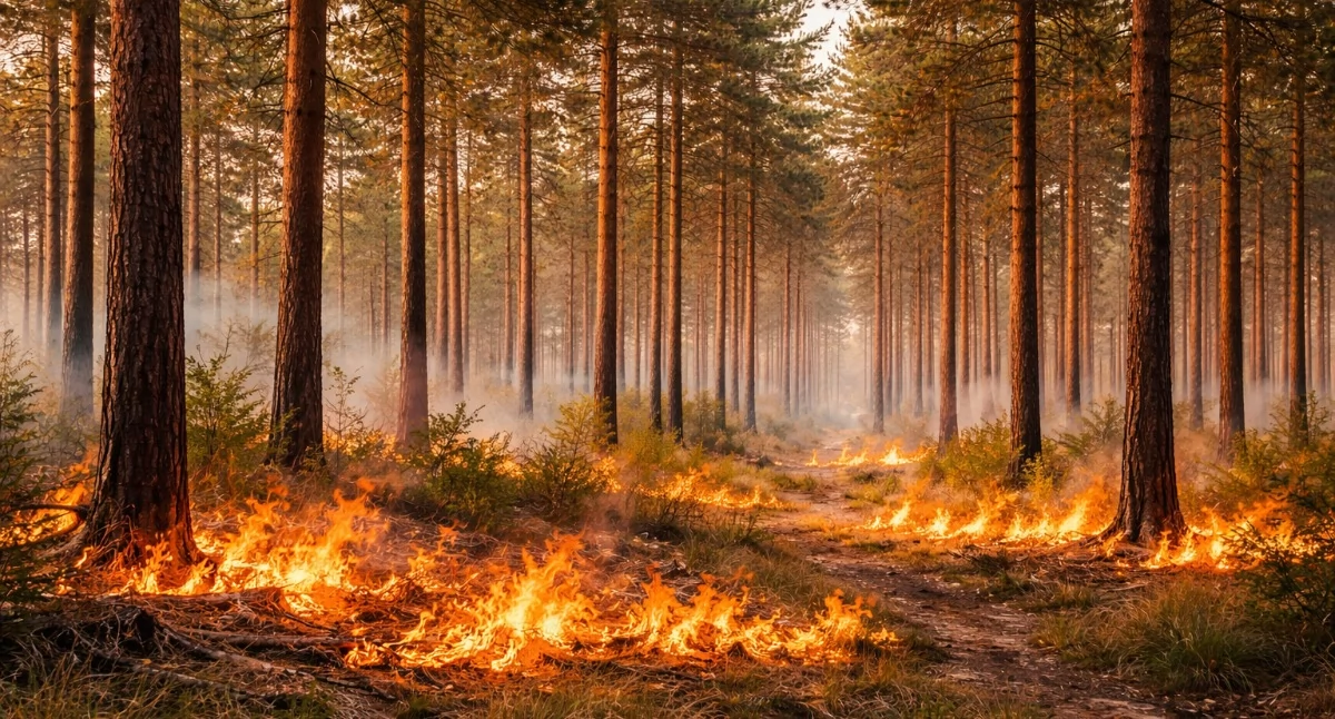 Pożar lasu pod Wyszkowem (zdjęcie ilustracyjne)