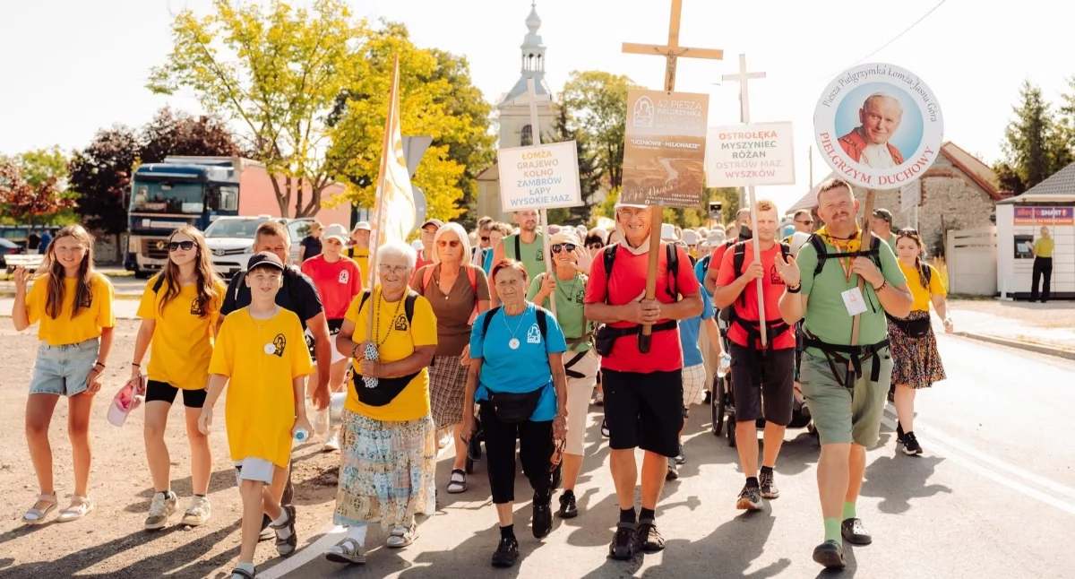 42. Piesza Pielgrzymka Łomżyńska pod hasłem uczniowie- misjonarze dotarła na Jasną Górę