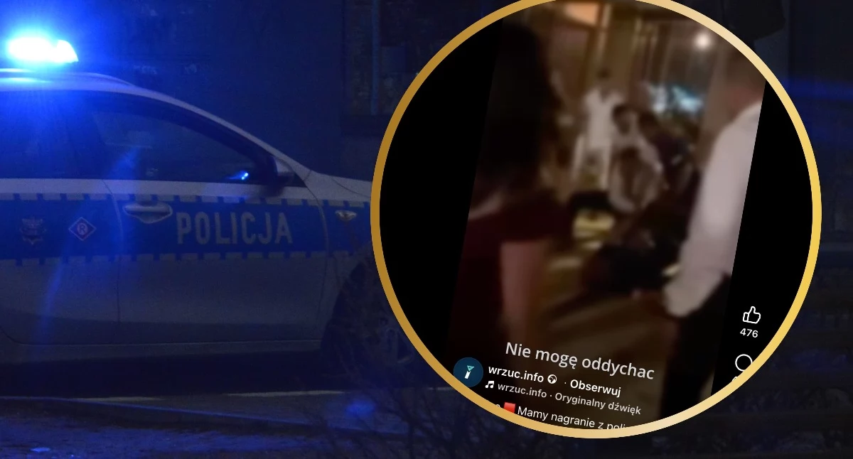 "Nie mogę oddychać" – powtarzał 38-letni wyszkowianin. Ujawniono nagranie z interwencji. Mężczyzna zmarł
