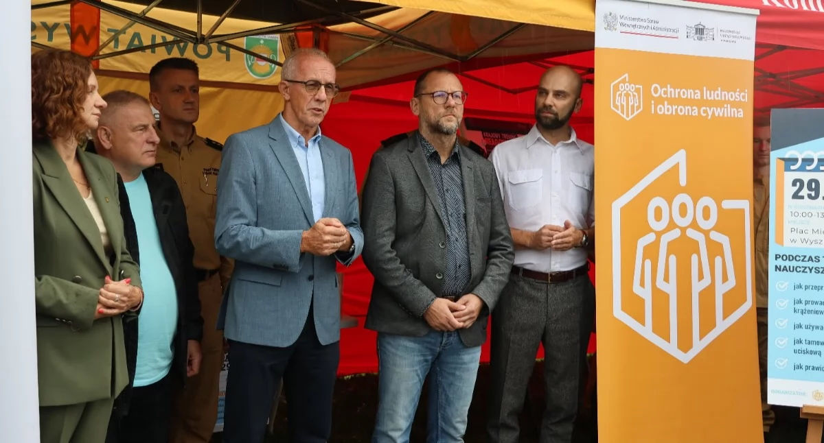 Wiceminister MSWiA w Wyszkowie. Mieszkańcy ćwiczyli, co robić, gdy liczą się sekundy