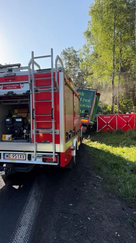 Tragiczny wypadek. Droga krajowa nr 62 całkowicie zablokowana