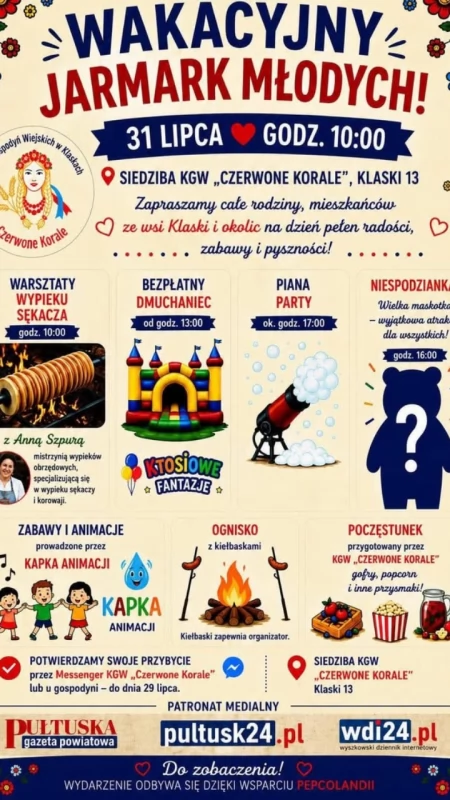 Czy parzybroda parzy w brodę? Czy bida dobrze smakuje? ​​​​​​​WIELKI WAKACYJNY JARMARK MŁODYCH u Czerwonych Korali pod naszym patronatem!