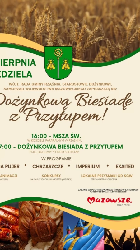 Niebawem - Dożynkowa Biesiada z Przytupem w Rząśniku!   