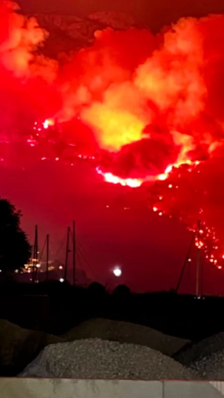 Dramatyczna noc w Chorwacji. Wyszkowianin ewakuowany z powodu potężnego pożaru [ZDJĘCIA]