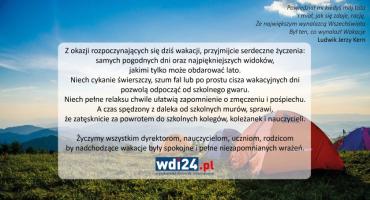 Wakacyjne życzenia od WDI24