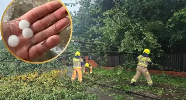 Wichury i ulewy nad powiatem. Strażacy mieli pełne ręce roboty