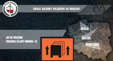 Ćwiczenia „Żelazny Obrońca-25”. Wzmożony ruch wojskowych kolumn