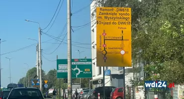 Rondo w centrum Wyszkowa zamknięte od 9 września. Przystanki przeniesione 