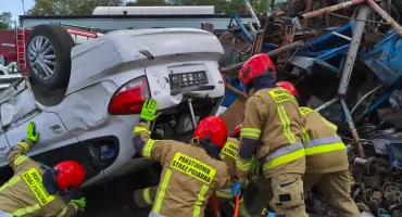 Groźna sytuacja i walka o życie. Tak wyglądał scenariusz ćwiczeń strażaków 
