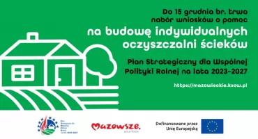 Trwa nabór wniosków o pomoc na budowę indywidualnych oczyszczalni ścieków