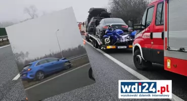 Dwa groźne wypadki na S8