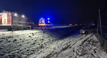 Wypadek na trasie S8 w Głuchach. Apel służb do kierowców