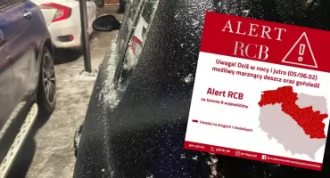 Marznące opady. Nowy alert RCB dla ośmiu województw