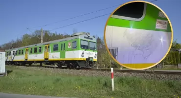 Narysował serce na pociągu. Będzie tłumaczył się w sądzie 