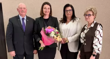 Powitanie nowej kierownik GOPS w Brańszczyku