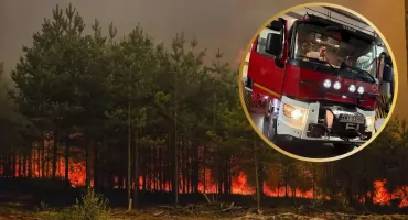 Pożar pod Biłgorajem wciąż się rozprzestrzenia. Strażacy z Wyszkowa ruszyli do akcji 