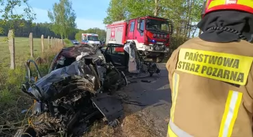 Tragiczny wypadek w gminie Zabrodzie. Nie żyje 40-letni kierowca BMW