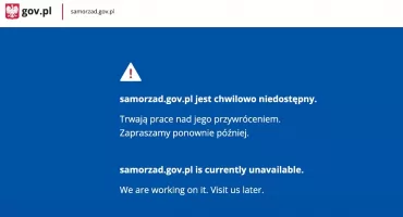 Problemy z serwisem samorzad.gov.pl. Niedostępne są niektóre strony samorządów